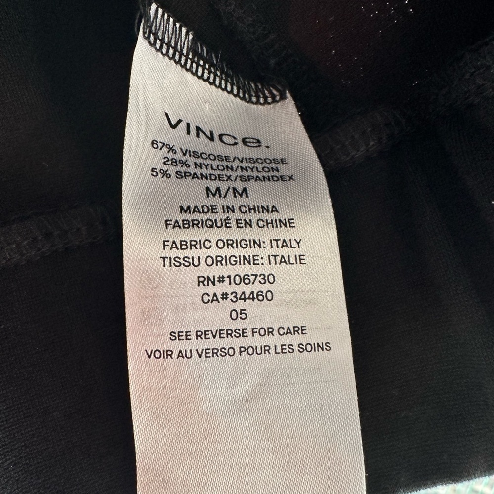 Vince Black Bomber Jacket Size M (Unisex) - Picture 11 of 14